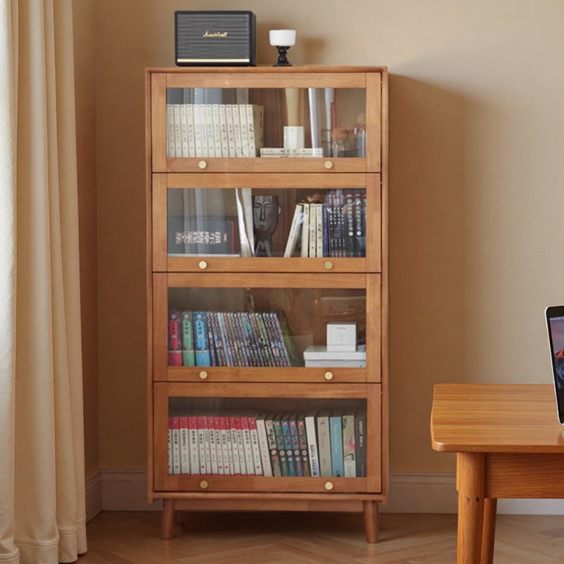 Moffett, (4 Shelves) 62.2"H x 31.5"W x 12.6"D, Brown