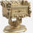 Bernadette Nightstand, Gold Finish