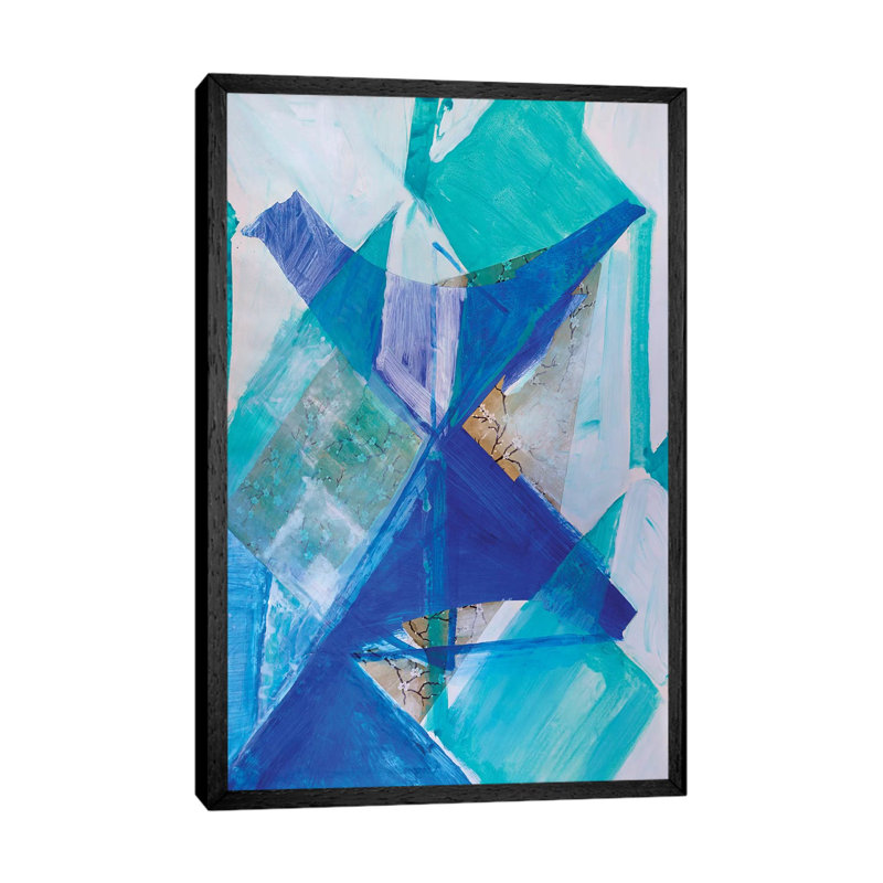 Blue Bird by Pamela Staker - Painting on Canvas, Black Framed, 66.04 cm H x 45.72 cm W