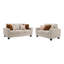 Ensemble de canapé 2 pièces avec coussins décoratifs Ralph Chenille - Beige-1550005190-1556382945