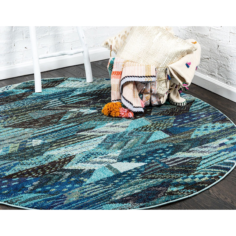 Sierra Abstract Indoor Rug, Round 3'3"
