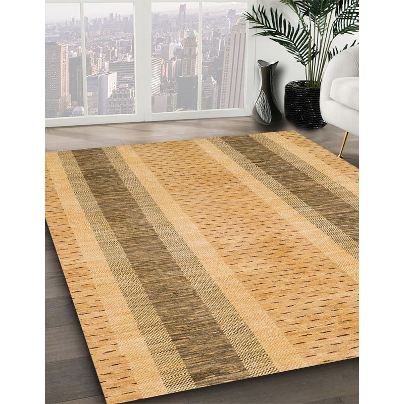 Tapis 100% abstrait lavable à la machine 1606, Carré 5 pi