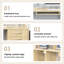 Bureau de réception moderne et ergonomique avec éclairage DEL