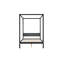 Ayzia Four Poster Bed-80786256-80786257
