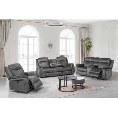 Lannion 3-Piece Reclining Living Room Set