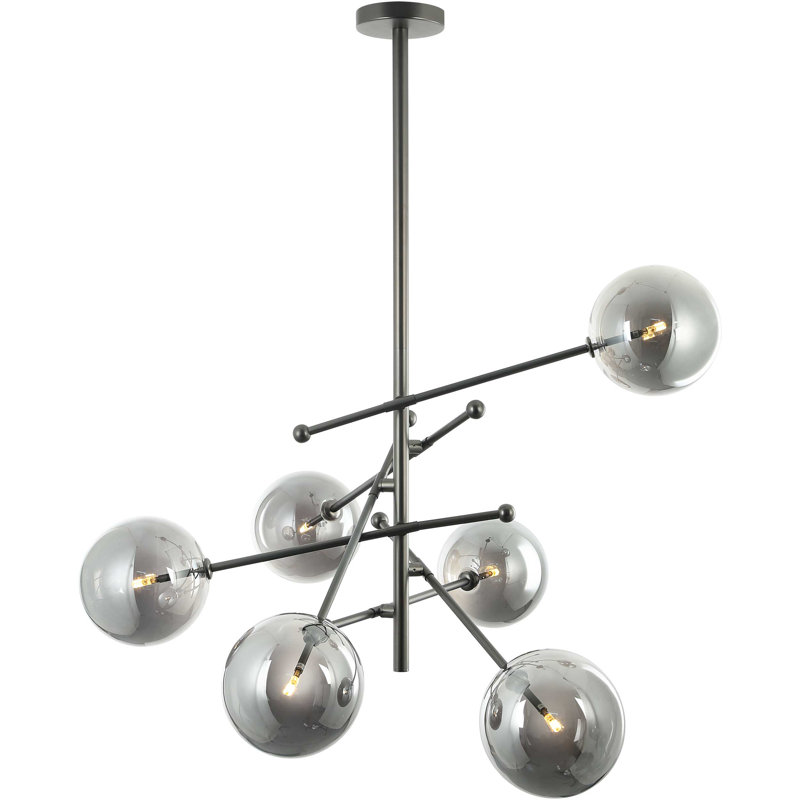Lustre sphérique spoutnik 6 lumières coréen