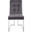 Chaise d'appoint en velours capitonné Chakevia-28747690-28747692
