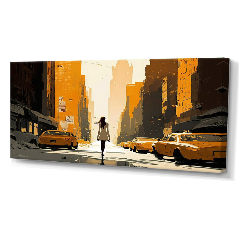 «Young and Stylish in New Ork», reproduction sur toile, Toile tendue, H 28 po x l 60 po x P 1,5 po