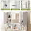 Armoire de rangement murale moderne avec tablettes ouvertes-1871662087