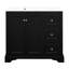 Meuble-lavabo de 36 po au design transitionnel, 3 tiroirs, plateau en céramique ajustable pour plus de commodité 36 po avec charme, lavabo et plusieurs tiroirs-133188730