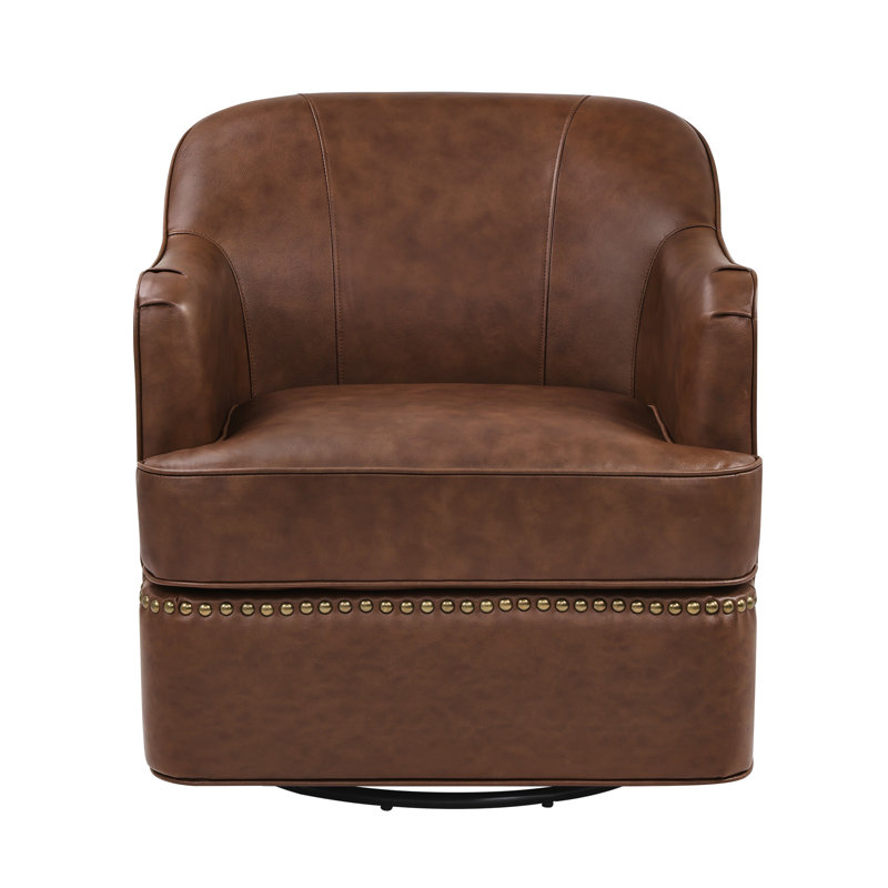 Fauteuil demi-tonneau Whitlock, Brun