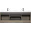 Meuble-lavabo double 59,06 po avec plateau en résine-333643432