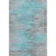 Tapis bleu sarcelle lavable à la machine Premium Prisco-1139602279