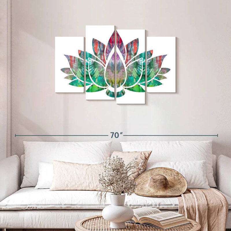 Harnek Lotus Patterns, 27" H x 43" W
