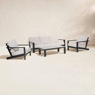5-Person Outdoor Aluminum Seating Group With Cushions