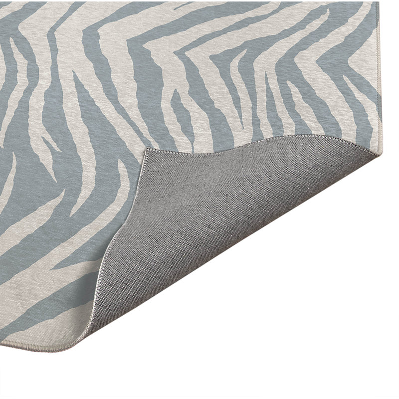Tapis d'extérieur antidérapant à motif zébré, Rectangulaire 2 pi x 3 pi