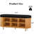 Entryway Bench With Shoe Storage Fluted Shoe Storage Sliding Door And Adjustable Shelf With Cushion,2-tier Shoe Rack Cabinet For Entryway, Bedroom, Living Room-1879542096