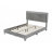 Upholstered Platform Bed Frame with LED Lights-972044449