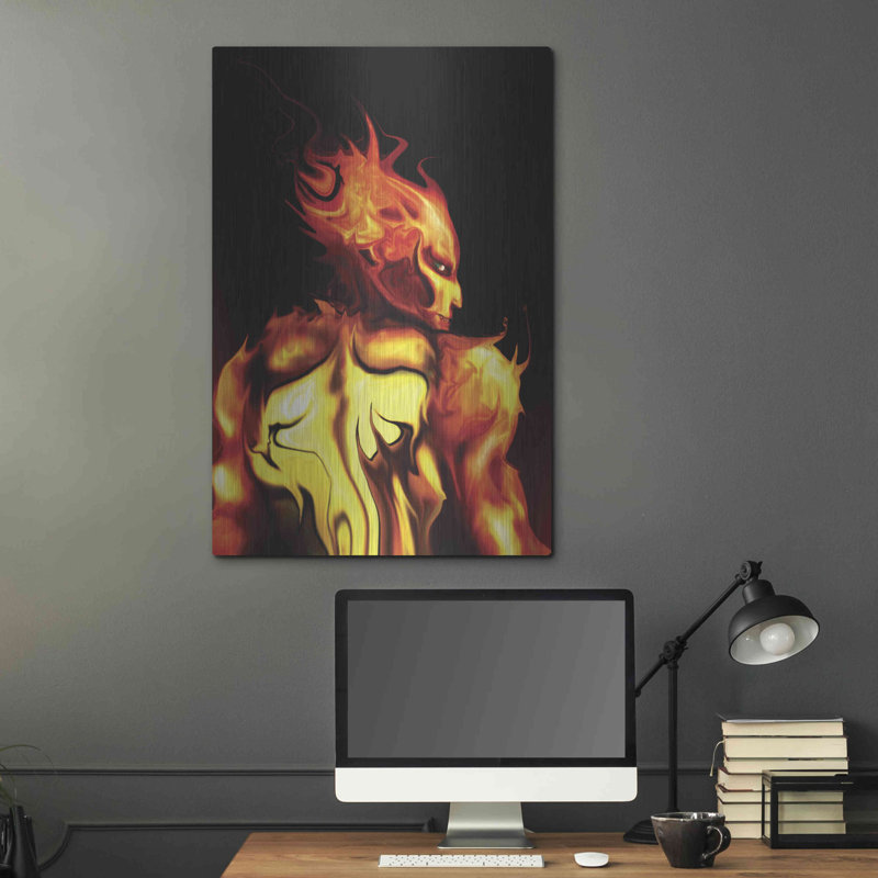 Trinx «Rage» par Michael StewArt, art mural en métal, H 36 po x l 24 po