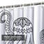 Rideau de douche avec 12 crochets-995004387