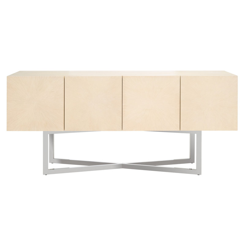 Table buffet de 71 po de largeur, Chêne blanchi