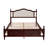 Solid Wood Boucle Upholstered Headboard Bed Frame-1307524274