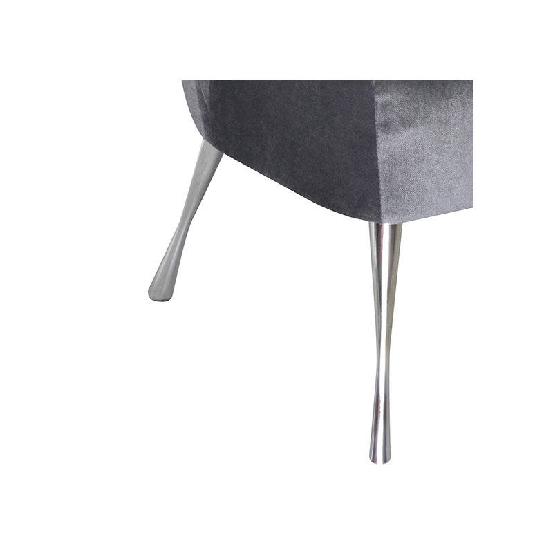 Vintage Upholstered Accent Chair, Grey