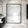 44”- 48" W X 72" H Single Sliding Full Aluminum Frame Shower Door With 6mm Tempered Glass
