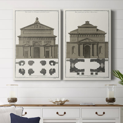 Buildings & Facades II-Premium Gallery Wrapped Canvas -Ready to Hang