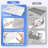 2-tier Laundry Countertop Cover With Protective Guardrail, Non-slip Base For Washer And Dryer, Large Folding And Storage Surface For Laundry Room Organization