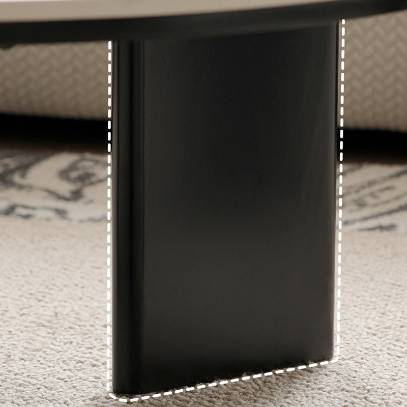 Modern creative rock plate coffee table