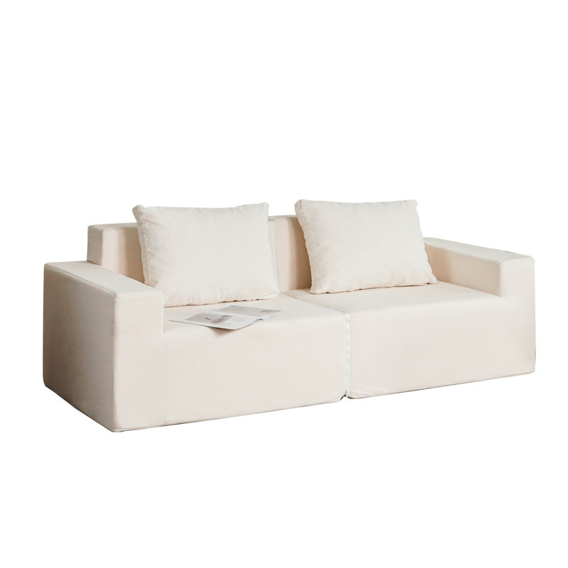 Fauteuil convertible pour lit simple, housse amovible, teinture, structure pour salon convertible, housse imperméable et antitache confortable