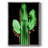 Neon Cactus Framed Print - Solid Wood-1493981608