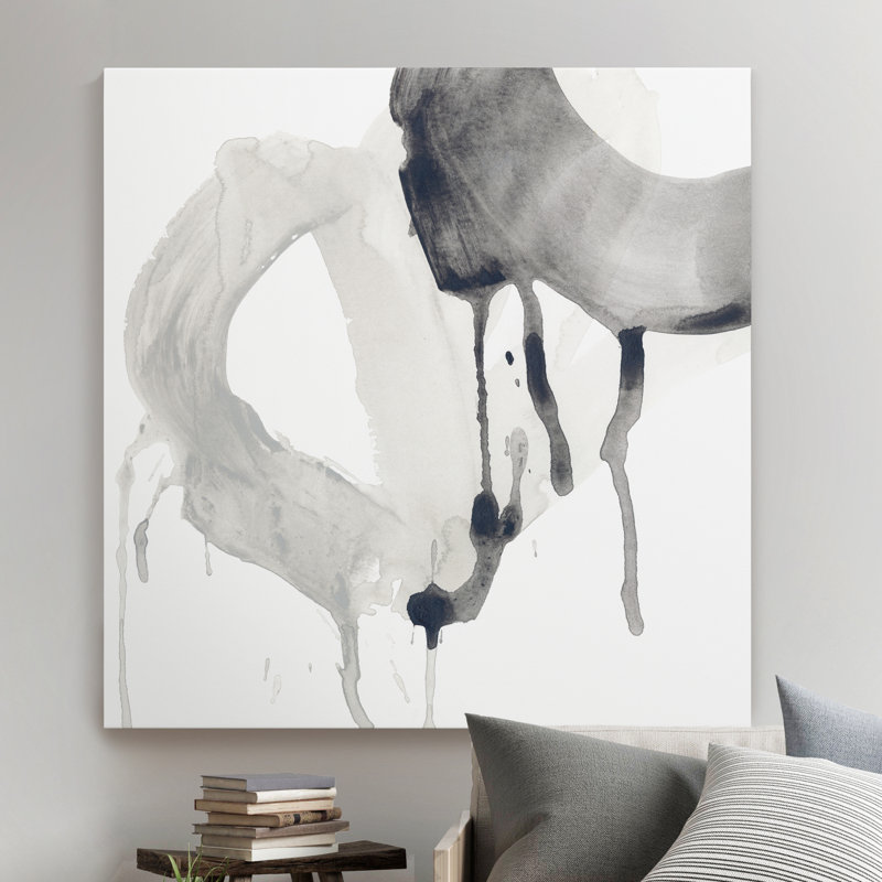 " Swath IV ", 10" H x 10" W x 1.5" D, Wrapped Canvas