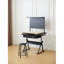 Table de dessin et table de dessin inclinable à hauteur ajustable Hf avec panneau perforé en métal avec tabouret