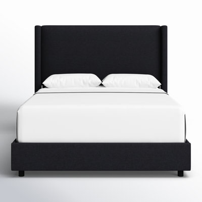 Hanson Linen Upholstered Wingback Bed