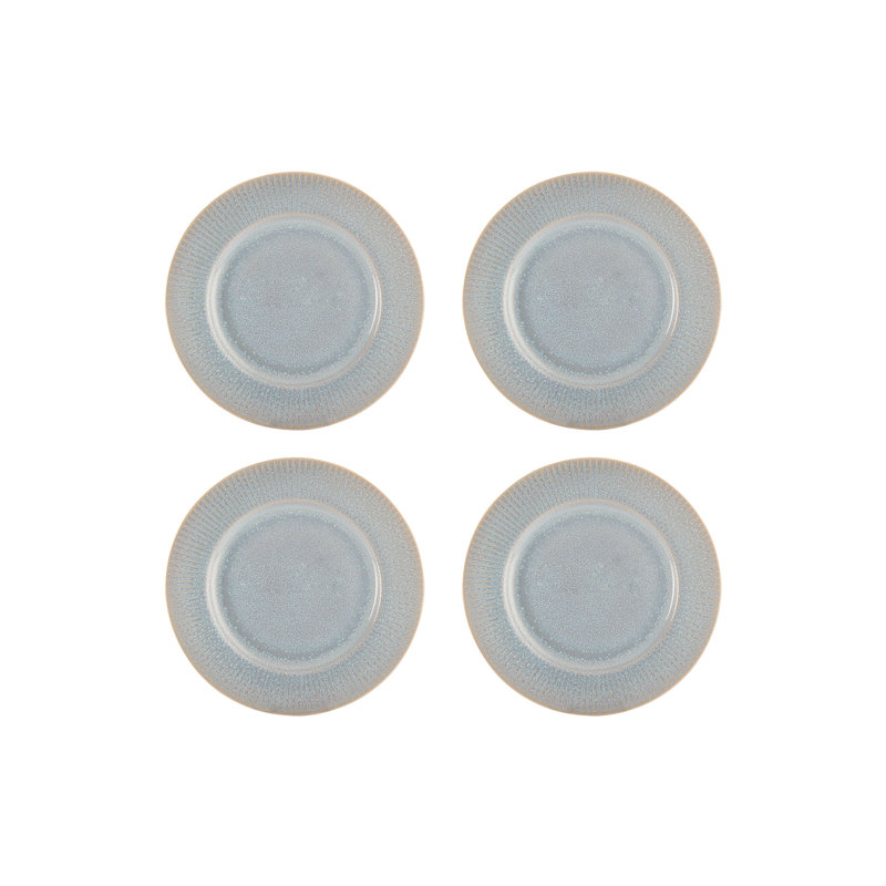 Reactive Linear Set Of 4 Side Plates, Grey