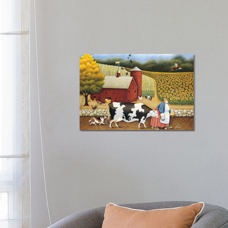 Aunt Sadie's Farm by Lowell Herrero - Wrapped Canvas Painting, 66.04 cm H x 45.72 cm W x 1.91 cm D