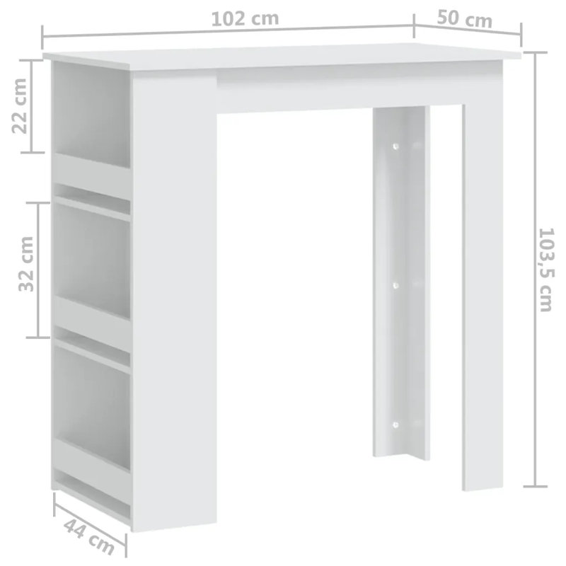 Bayton Dining Table, White