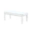 Table basse à miroir argentée avec motif sculpté rétro pour le salon ou le bureau