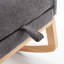 Chaise berçante avec repose-pieds à haut dossier-549167386