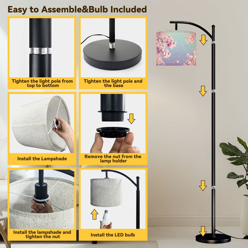 Lampe sur pied Arc Cherry Blossom