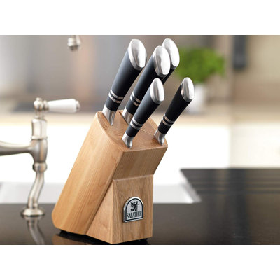 Sabatier Maison 6 Piece Stainless Steel Knife Block Set