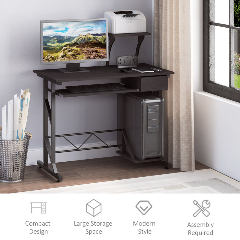 Bequette Metal Base Computer Desk