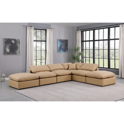 Canapé modulaire en similicuir 6 pièces Itala