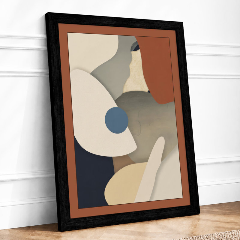 Balanced Forms Geometric - Framed Print, A1 - 84.1 x 59.4 cm, Black