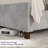 Duluth Queen Gray Diamond-Tufted Wingback Upholstered Platform Bed-413886741-418696449