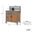 Weatherproof Storage Shed With Large Work Surface & Drawer