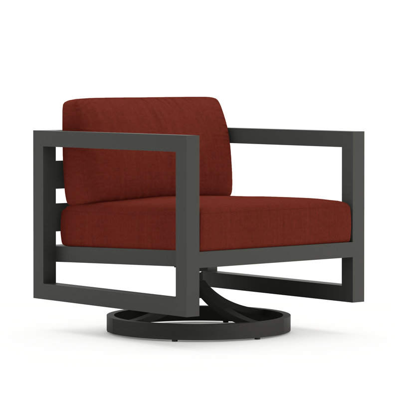 Avion Outdoor Rocker Chair, Slate, Cast Silver Sunbrella®