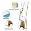 Miroir mural complet en alliage d'aluminium, miroir de maquillage décoratif pour salle de bain, chambre à coucher - 59 po x 15,7 po | Idée de cadeau
